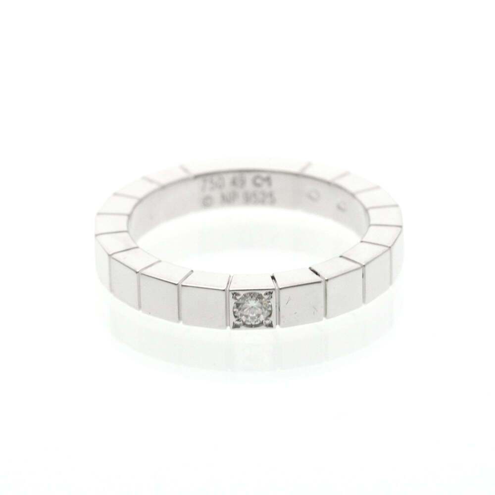 CARTIER 18k Silver Diamond Lanier Ring